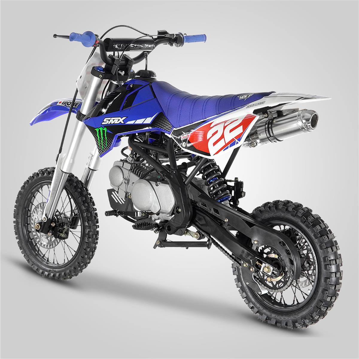  Dirt  Bike smx expert 125cc  12 14 Monster bleu Small MX 